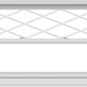 WDMA 54x36 (53.5 x 35.5 inch)  Aluminum Single Double Hung Window with Diamond Grids
