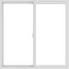 WDMA 54x54 (53.5 x 53.5 inch) Vinyl uPVC White Slide Window without Grids Interior