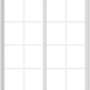 WDMA 54x60 (53.5 x 59.5 inch) Vinyl uPVC White Slide Window with Colonial Grids Exterior