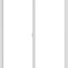 WDMA 54x72 (53.5 x 71.5 inch) Vinyl uPVC White Slide Window without Grids Interior