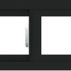 WDMA 60x12 (59.5 x 11.5 inch) Vinyl uPVC Black Slide Window without Grids Interior