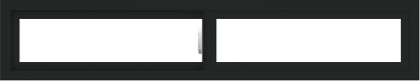 WDMA 60x12 (59.5 x 11.5 inch) Vinyl uPVC Black Slide Window without Grids Interior