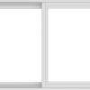WDMA 60x30 (59.5 x 29.5 inch) Vinyl uPVC White Slide Window without Grids Interior