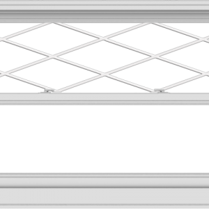 WDMA 60x36 (59.5 x 35.5 inch)  Aluminum Single Double Hung Window with Diamond Grids