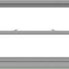 WDMA 60x36 (59.5 x 35.5 inch)  Aluminum Single Double Hung Window without Grids-1