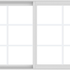 WDMA 60x36 (59.5 x 35.5 inch) Vinyl uPVC White Slide Window with Colonial Grids Exterior