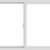 WDMA 60x36 (59.5 x 35.5 inch) Vinyl uPVC White Slide Window without Grids Interior