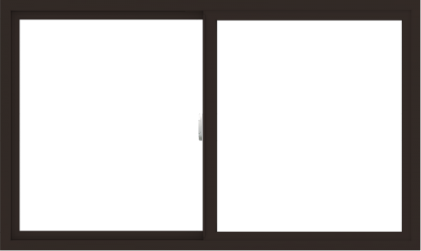 WDMA 60x36 (59.5 x 35.5 inch) Vinyl uPVC Dark Brown Slide Window without Grids Interior