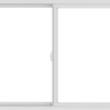 WDMA 60x42 (59.5 x 41.5 inch) Vinyl uPVC White Slide Window without Grids Interior
