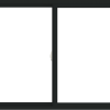 WDMA 60x42 (59.5 x 41.5 inch) Vinyl uPVC Black Slide Window without Grids Interior