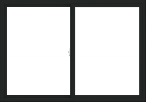 WDMA 60x42 (59.5 x 41.5 inch) Vinyl uPVC Black Slide Window without Grids Interior
