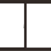 WDMA 60x42 (59.5 x 41.5 inch) Vinyl uPVC Dark Brown Slide Window without Grids Interior