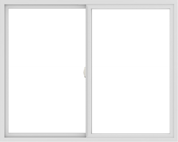 WDMA 60x48 (59.5 x 47.5 inch) Vinyl uPVC White Slide Window without Grids Interior