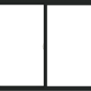 WDMA 60x54 (59.5 x 53.5 inch) Vinyl uPVC Black Slide Window without Grids Interior