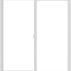 WDMA 60x66 (59.5 x 65.5 inch) Vinyl uPVC White Slide Window without Grids Interior