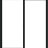 WDMA 60x66 (59.5 x 65.5 inch) Vinyl uPVC Black Slide Window without Grids Interior