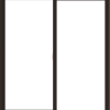 WDMA 60x66 (59.5 x 65.5 inch) Vinyl uPVC Dark Brown Slide Window without Grids Interior