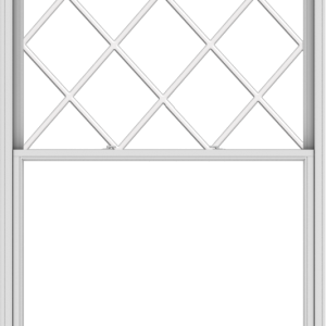 WDMA 60x90 (59.5 x 89.5 inch)  Aluminum Single Double Hung Window with Diamond Grids