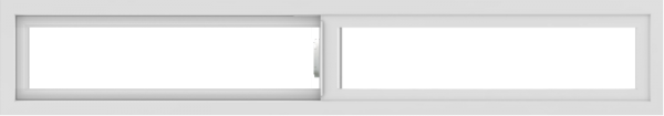 WDMA 66x12 (65.5 x 11.5 inch) Vinyl uPVC White Slide Window without Grids Interior