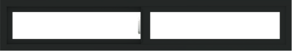 WDMA 66x12 (65.5 x 11.5 inch) Vinyl uPVC Black Slide Window without Grids Interior