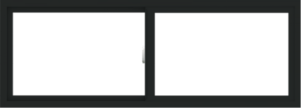 WDMA 66x24 (65.5 x 23.5 inch) Vinyl uPVC Black Slide Window without Grids Interior