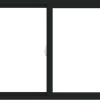 WDMA 66x36 (65.5 x 35.5 inch) Vinyl uPVC Black Slide Window without Grids Interior