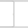 WDMA 66x48 (65.5 x 47.5 inch) Vinyl uPVC White Slide Window without Grids Interior