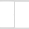 WDMA 66x60 (65.5 x 59.5 inch) Vinyl uPVC White Slide Window without Grids Interior
