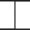 WDMA 66x60 (65.5 x 59.5 inch) Vinyl uPVC Black Slide Window without Grids Interior