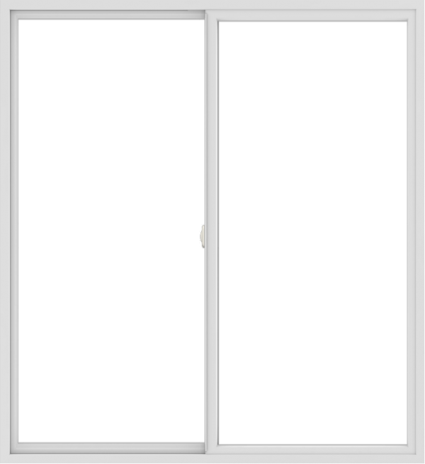 WDMA 66x72 (65.5 x 71.5 inch) Vinyl uPVC White Slide Window without Grids Interior