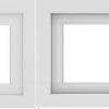 WDMA 72x12 (71.5 x 11.5 inch) Vinyl uPVC White Slide Window without Grids Interior