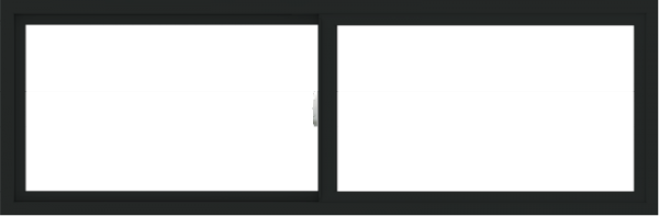 WDMA 72x24 (71.5 x 23.5 inch) Vinyl uPVC Black Slide Window without Grids Interior