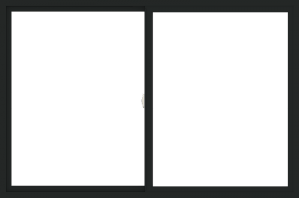 WDMA 72x48 (71.5 x 47.5 inch) Vinyl uPVC Black Slide Window without Grids Interior
