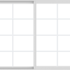WDMA 72x54 (71.5 x 53.5 inch) Vinyl uPVC White Slide Window with Colonial Grids Exterior