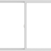 WDMA 72x54 (71.5 x 53.5 inch) Vinyl uPVC White Slide Window without Grids Interior