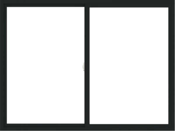 WDMA 72x54 (71.5 x 53.5 inch) Vinyl uPVC Black Slide Window without Grids Interior