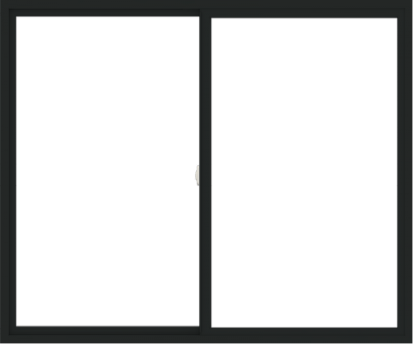 WDMA 72x60 (71.5 x 59.5 inch) Vinyl uPVC Black Slide Window without Grids Interior