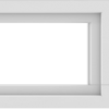 WDMA 90x18 (89.5 x 17.5 inch) Vinyl uPVC White Picture Window without Grids-1