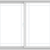 WDMA 60X48 (59.5 x 47.5 inch) White uPVC/Vinyl Sliding Window with Prairie Grilles