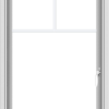 WDMA 24x36 (23.5 x 35.5 inch) White aluminum Push out Casement Window with Fractional Grilles