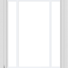WDMA 24x36 (23.5 x 35.5 inch) black uPVC/Vinyl Crank out Casement Window with Prairie Grilles Interior