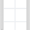 WDMA 24x36 (23.5 x 35.5 inch) black uPVC/Vinyl Crank out Casement Window with Colonial Grilles Exterior