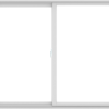 WDMA 72X60 (71.5 x 59.5 inch) White uPVC/Vinyl Sliding Window without Grids Interior
