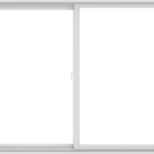 WDMA 72X60 (71.5 x 59.5 inch) White uPVC/Vinyl Sliding Window without Grids Interior
