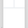WDMA 24x36 (23.5 x 35.5 inch) black uPVC/Vinyl Crank out Casement Window with Fractional Grilles Interior