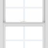 WDMA 24x36 (24.5 x 36.5 inch) White uPVC/Vinyl Single and Double Hung Window with Colonial Grilles