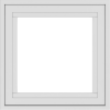 WDMA 24x24 (23.5 x 23.5 inch) White uPVC/Vinyl Crank out Awning Window without grids exterior