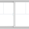WDMA 60X36 (59.5 x 35.5 inch) White uPVC/Vinyl Sliding Window with Fractional Grilles