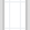 WDMA 24x36 (23.5 x 35.5 inch) black uPVC/Vinyl Picture Window with Prairie Grilles Exterior