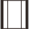 WDMA 24x36 (23.5 x 35.5 inch) Dark Bronze aluminum Push out Awning Window with Prairie Grilles